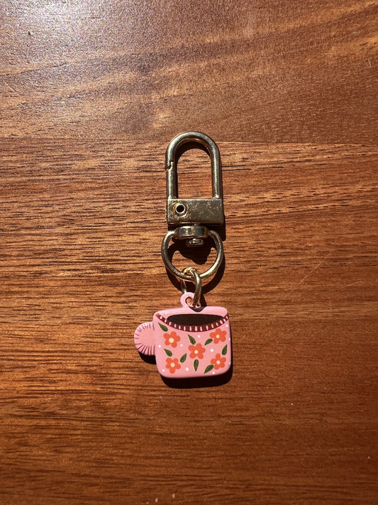 Collar Charm - Luv You a Latte