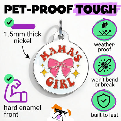 QR ID Tag - Mama's Girl