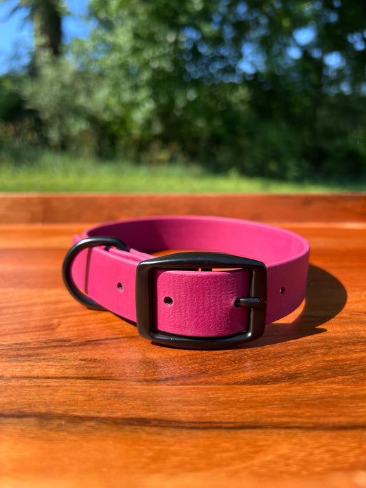 Wine Red Biothane Dog Collar