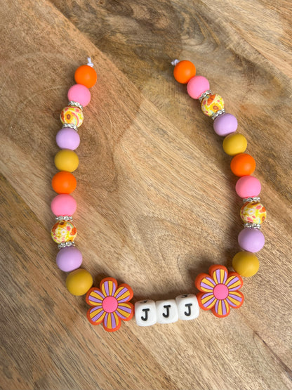 Petal Pawty Beaded Dog Collar Necklace