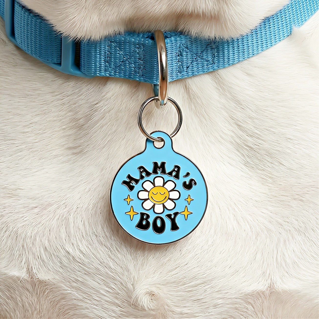 QR ID Tag - Mama's Boy