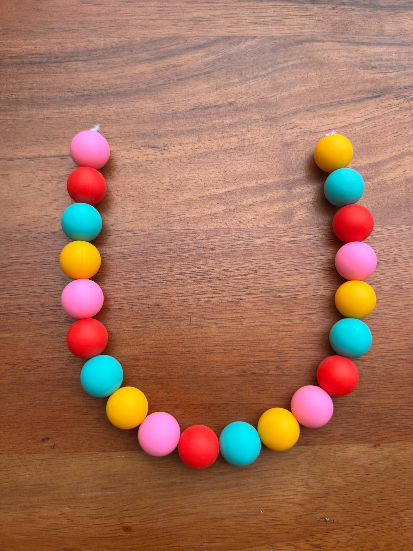 Summer Pop Beaded Dog Collar Necklace
