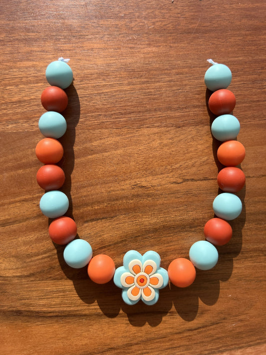 Groovy Baby Beaded Dog Collar Necklace