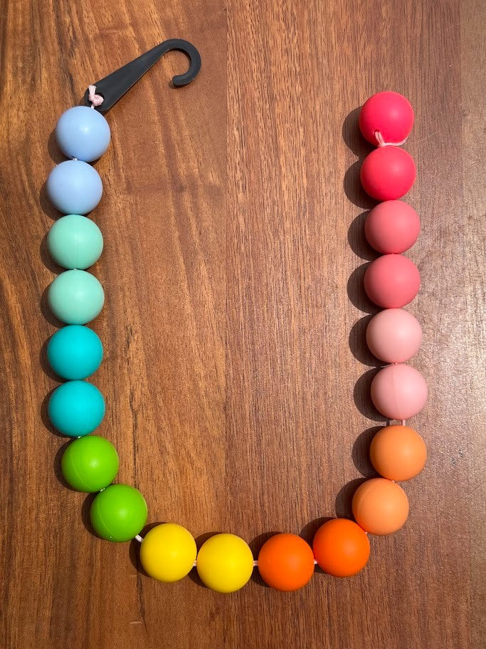 Sweet Tart XL Beaded Dog Collar Necklace
