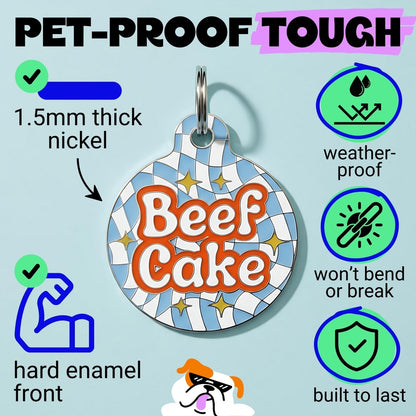 QR ID Tag - Beef Cake