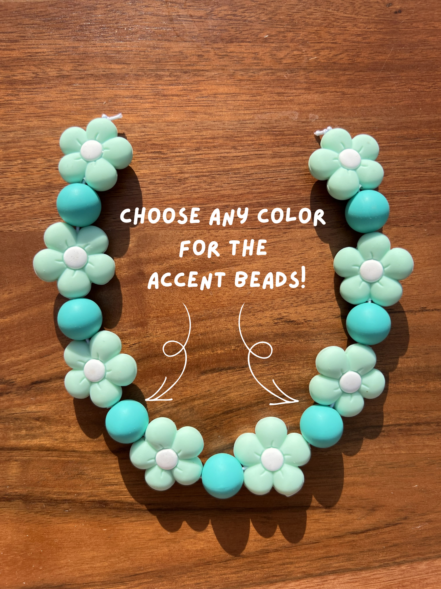 Iris Floral Beaded Dog Collar Necklace