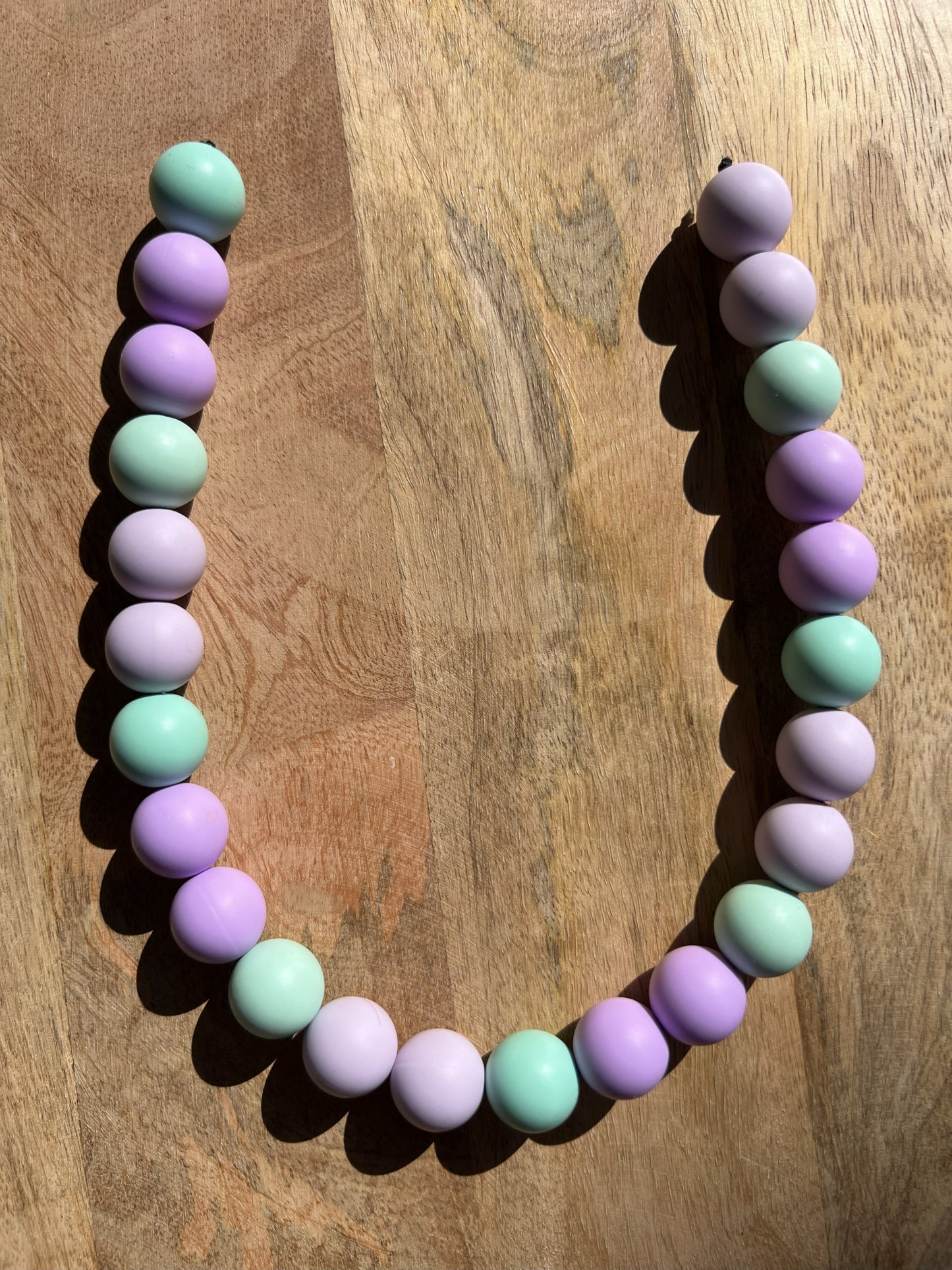 Periwinkle XL Beaded Dog Collar Necklace