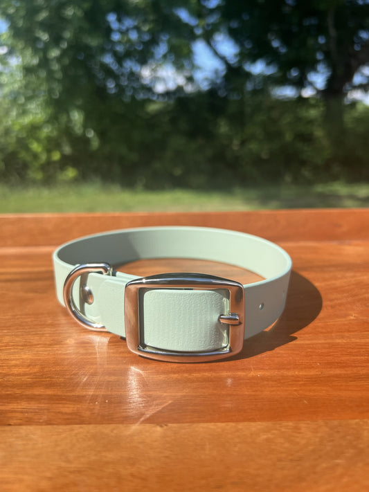 Sage Green Biothane Dog Collar