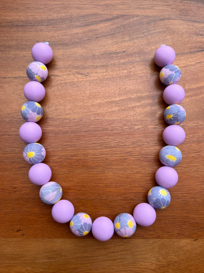 Viola Beaded Dog Collar Necklace