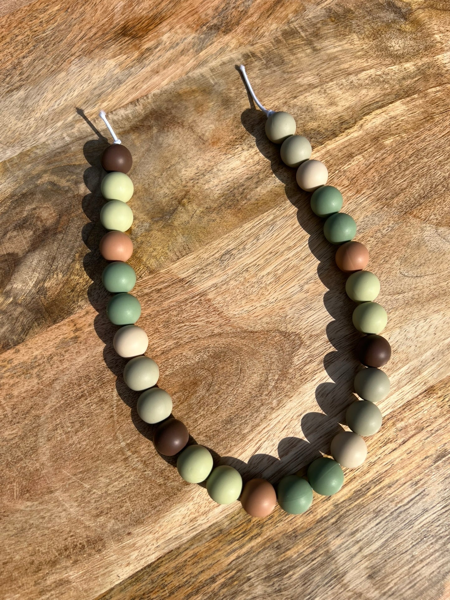 Camo Beaded Dog Collar Necklace