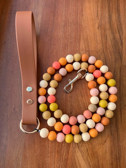 4' Signature Beaded Dog Leash - Soleil