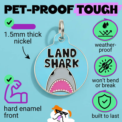 QR ID Tag - Land Shark