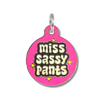 QR ID Tag - Miss Sassy Pants