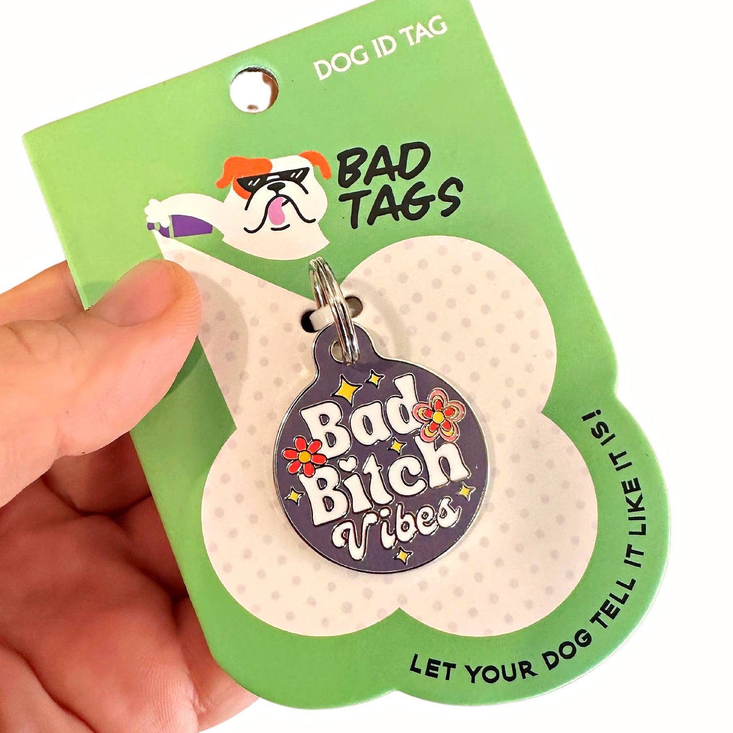 QR ID Tag - Bad Bitch Vibes