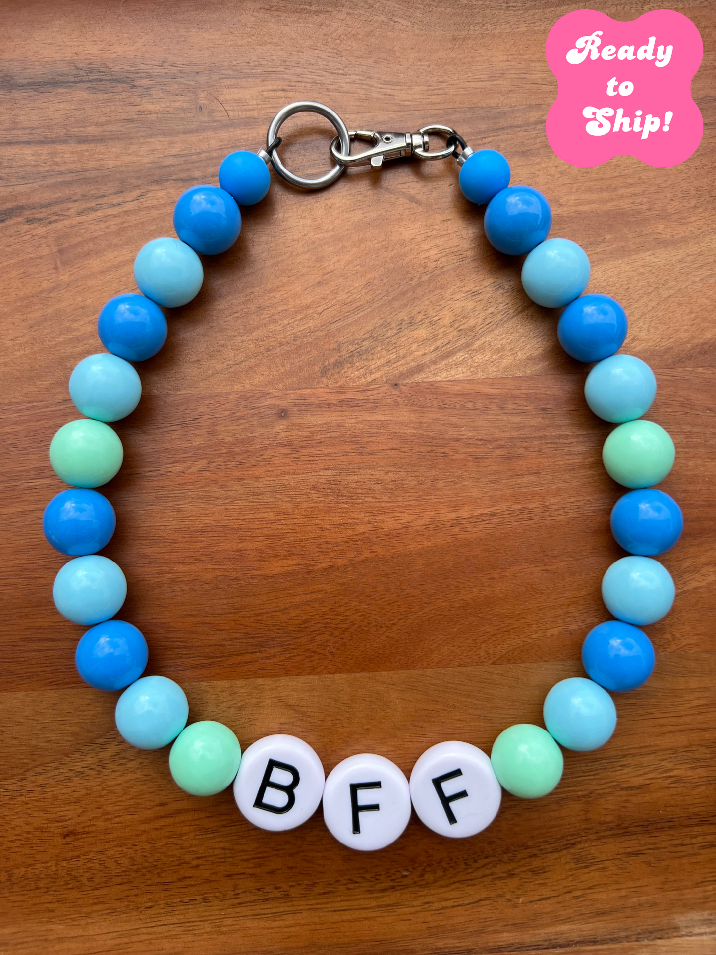 20" BFF XL Beaded Dog Collar Necklace