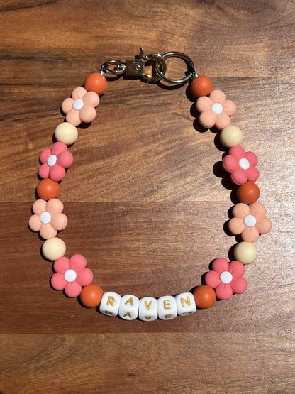 Marigold Floral Beaded Dog Collar Necklace