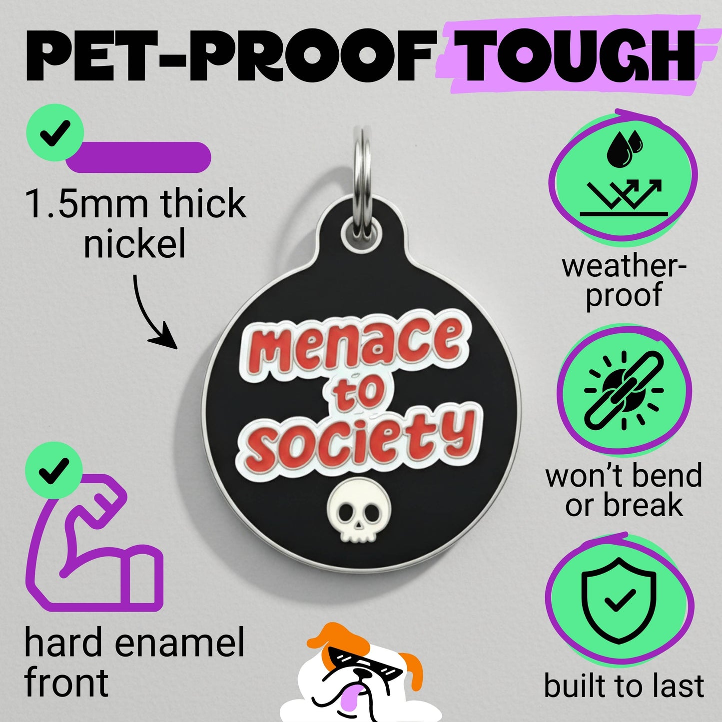 QR ID Tag - Menace to Society