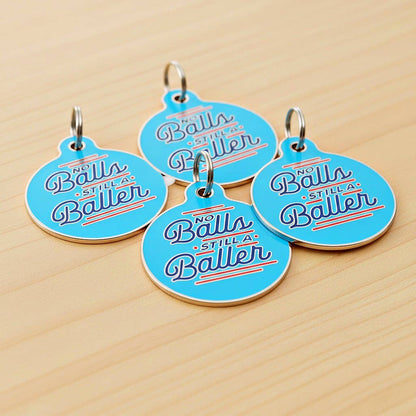 QR ID Tag - No Balls Still a Baller