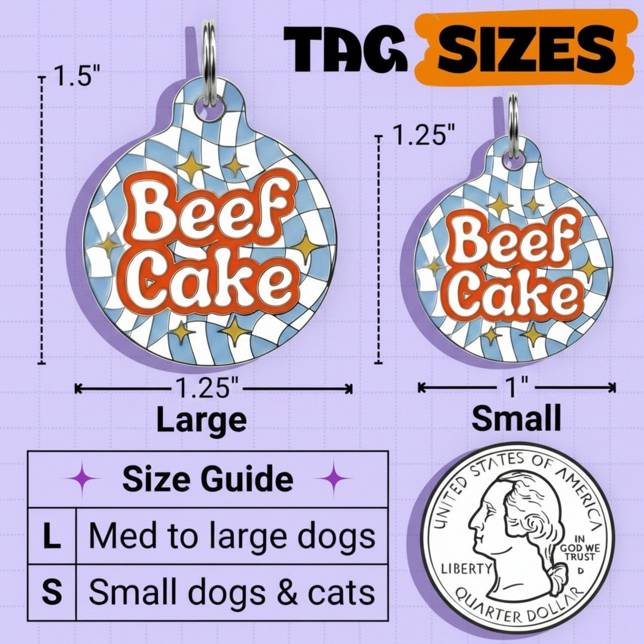 QR ID Tag - Beef Cake