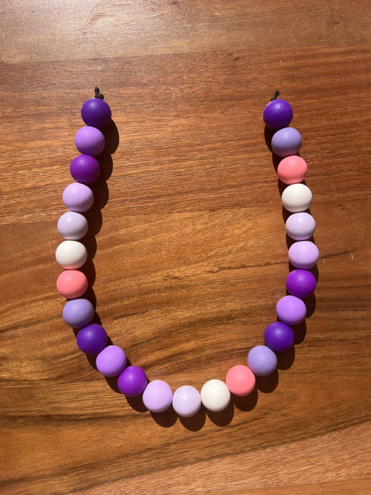 Plum Passion Beaded Dog Collar Necklace