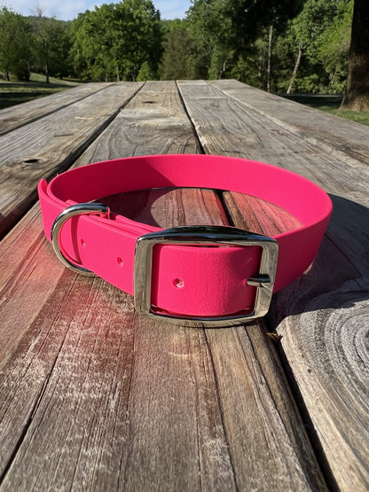 Hot Pink Biothane Dog Collar