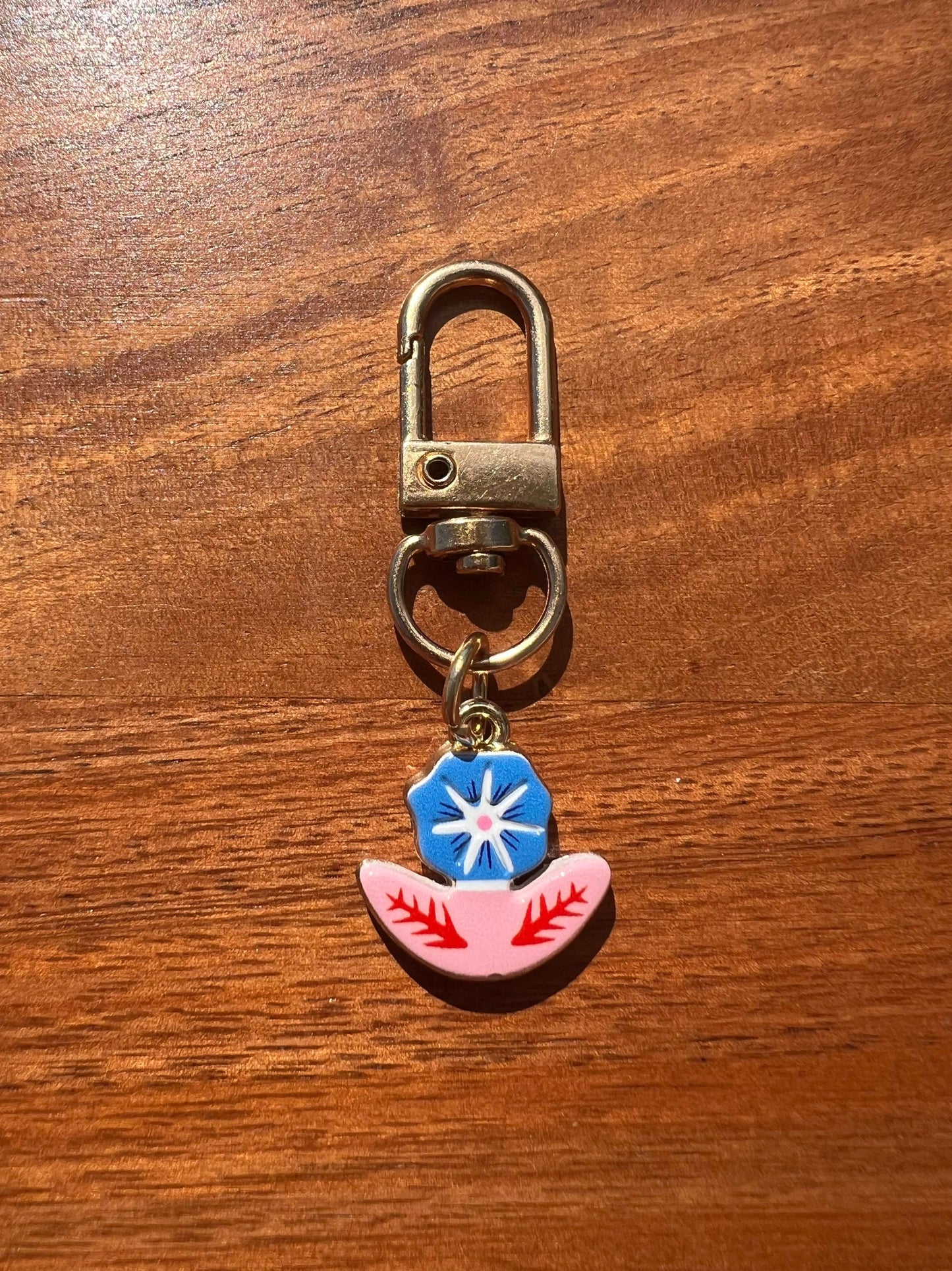 Collar Charm - Blue Poppy