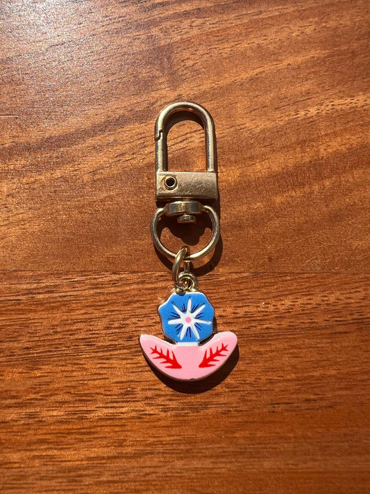 Collar Charm - Blue Poppy