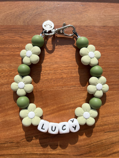 Lily Floral Beaded Dog Collar Necklace