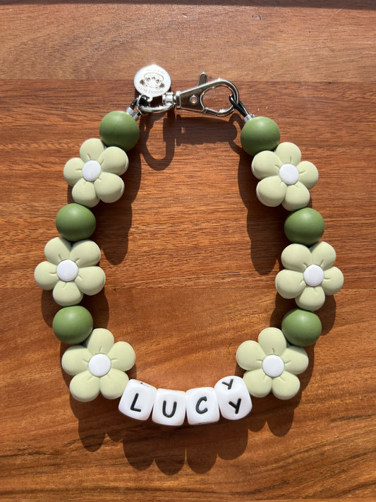 Lily Floral Beaded Dog Collar Necklace