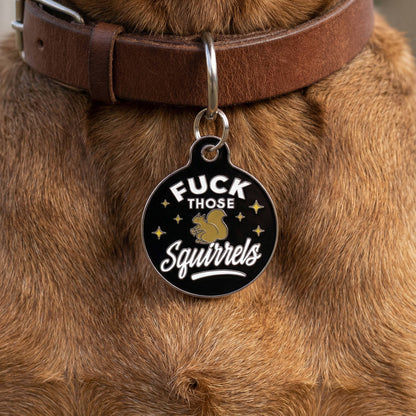 QR ID Tag - Fuck Those Squirrels