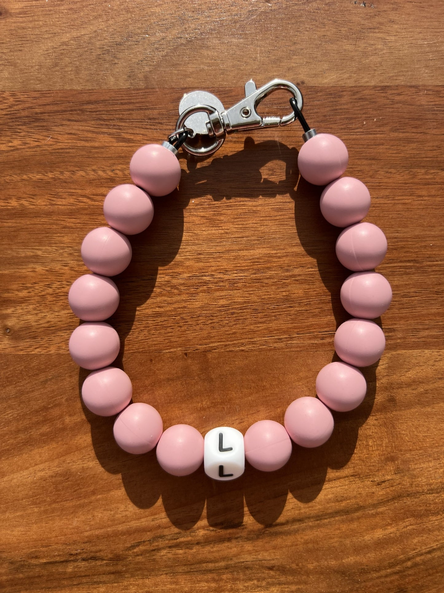 Mauve Pink Beaded Dog Collar Necklace