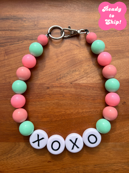 16.5" XOXO XL Beaded Dog Collar Necklace