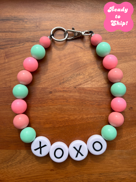 16.5" XOXO XL Beaded Dog Collar Necklace
