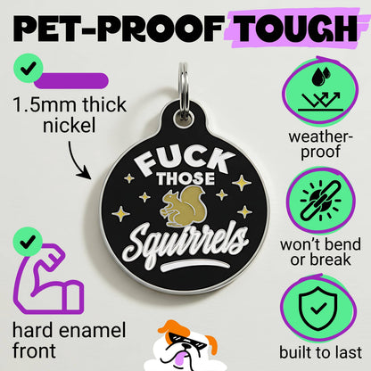 QR ID Tag - Fuck Those Squirrels