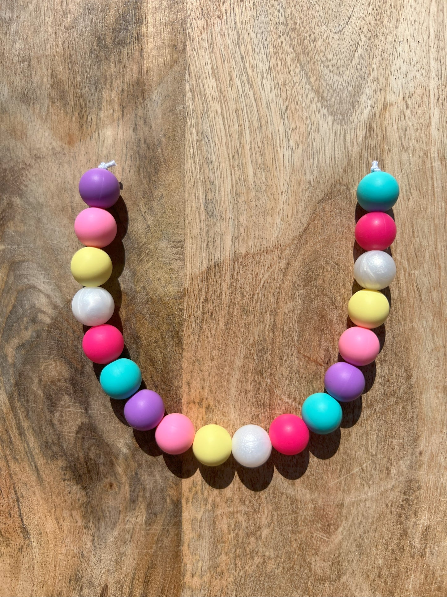 Poppin Pastels Beaded Dog Collar Necklace