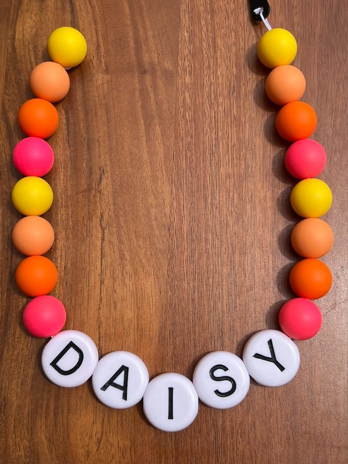Electric Daisy XL Beaded Dog Collar Necklace