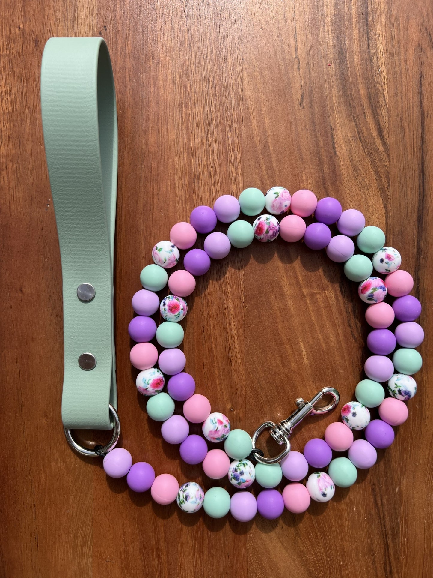 4' Signature Beaded Dog Leash - Meadow