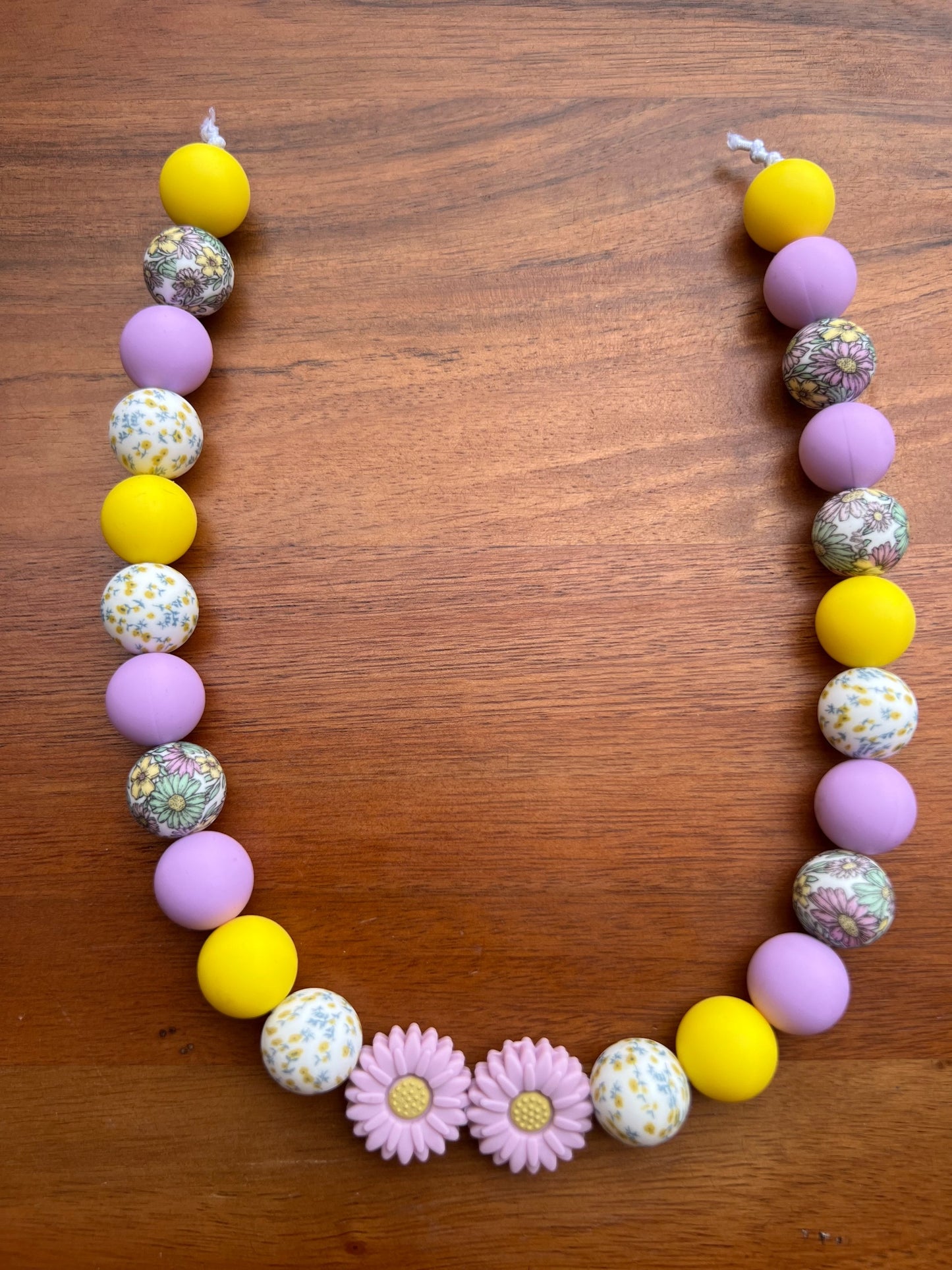 Lilac Meadow Beaded Dog Collar Necklace