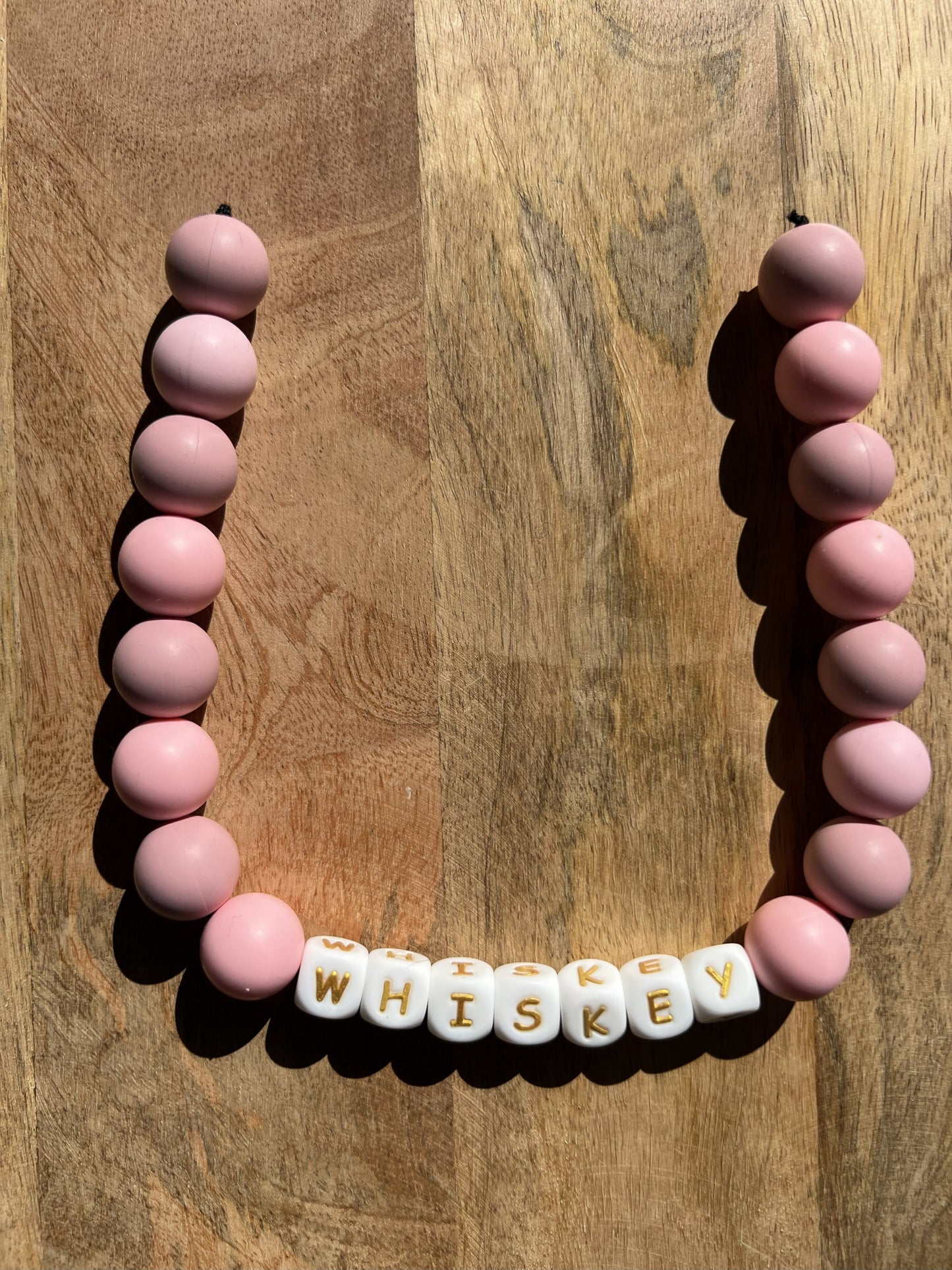 Dusty Rose XL Beaded Dog Collar Necklace
