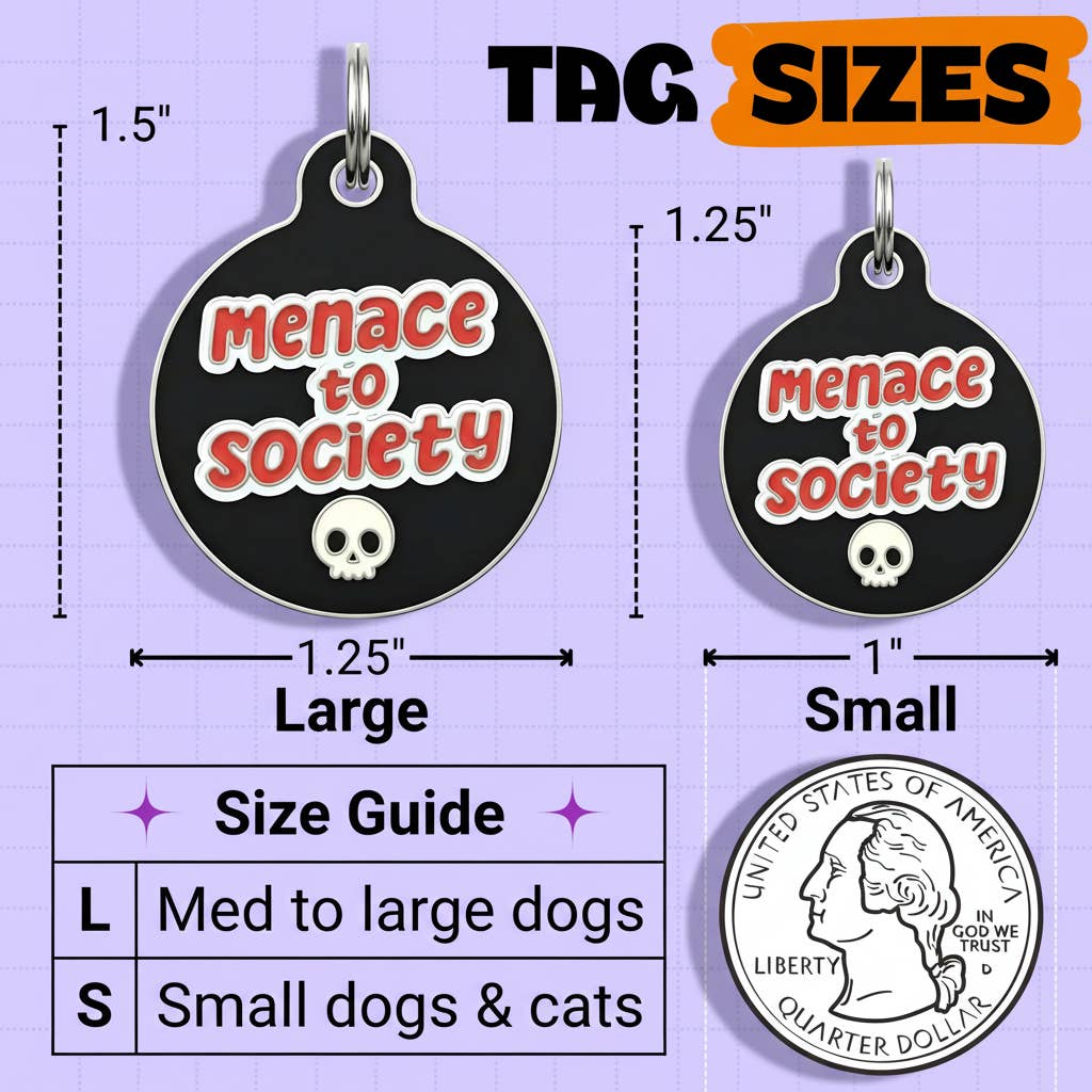 QR ID Tag - Menace to Society