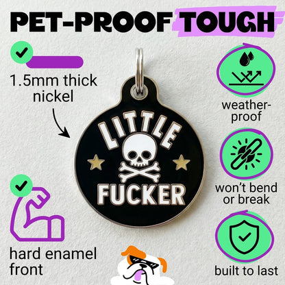 QR ID Tag - Little Fucker