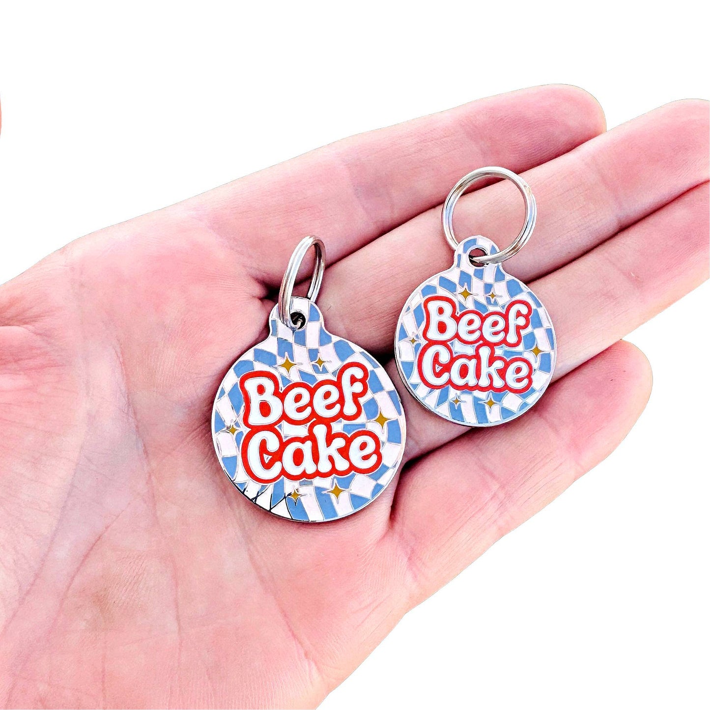 QR ID Tag - Beef Cake