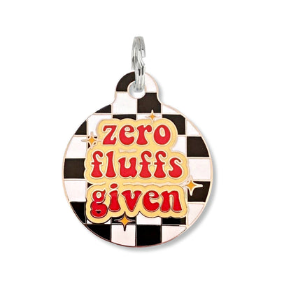 QR ID Tag - Zero Fluffs Given