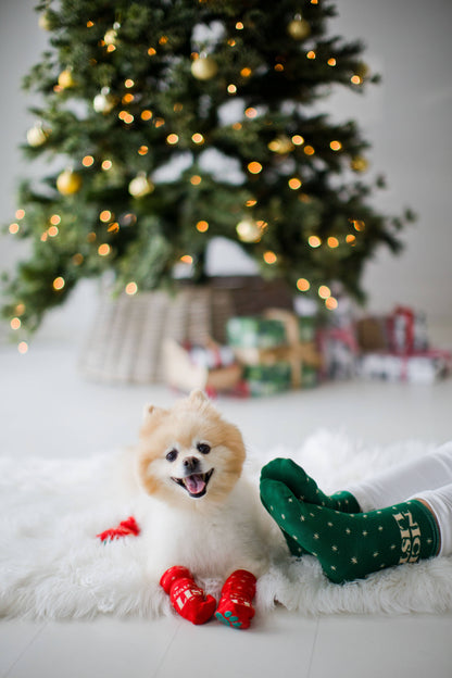 Nice List / Naughty List Matching Christmas Sock Set