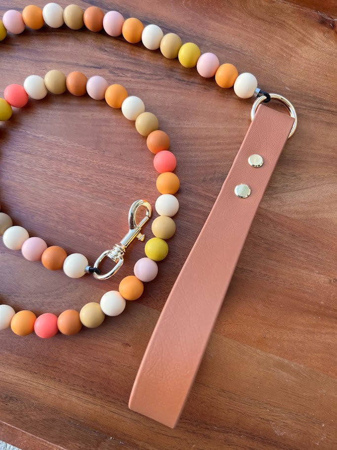 4' Signature Beaded Dog Leash - Soleil