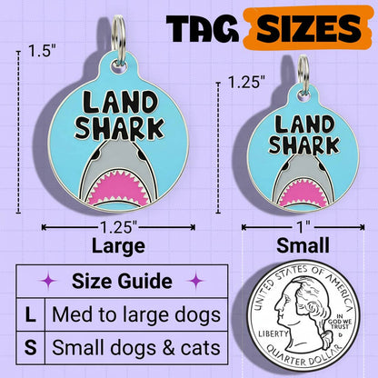 QR ID Tag - Land Shark