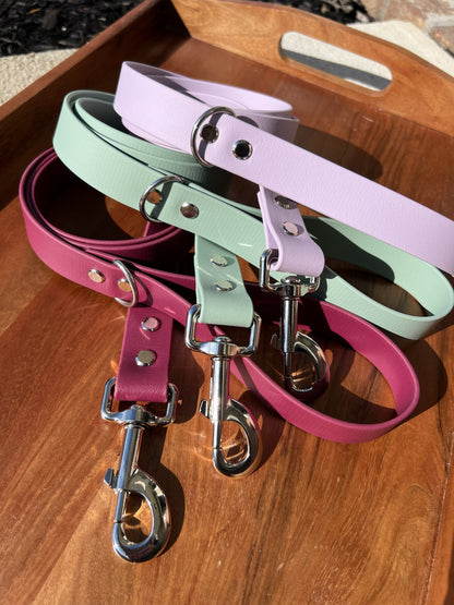Wine Red Biothane Dog Leash