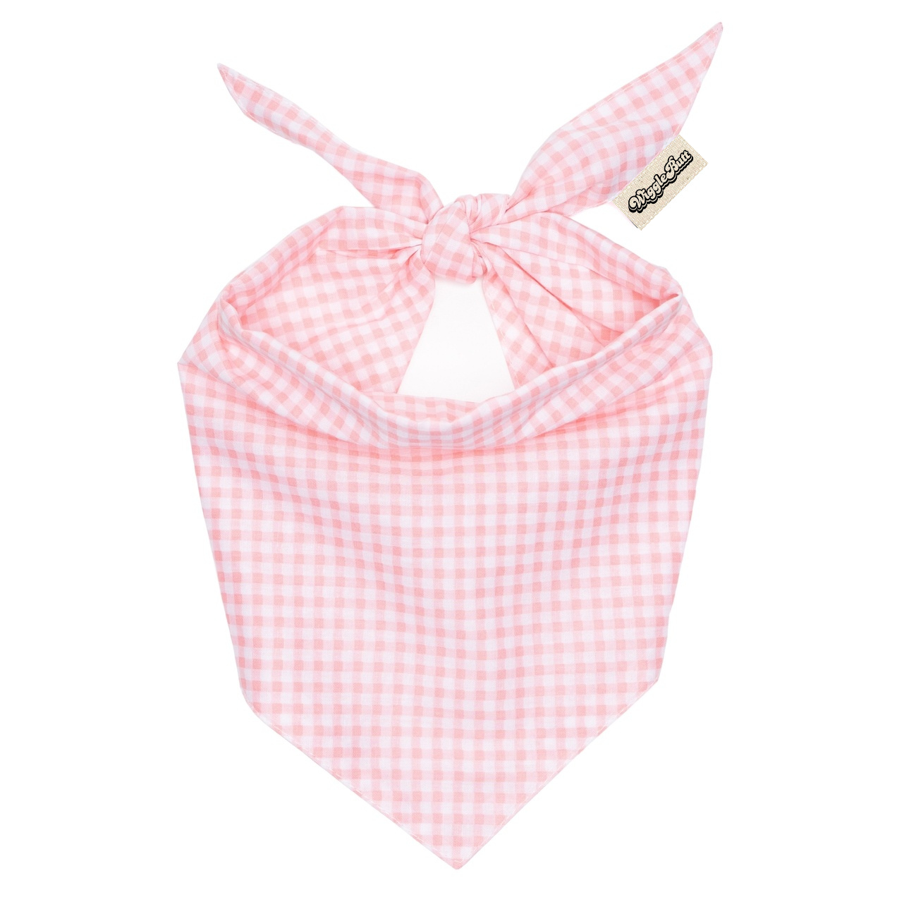 Pink Gingham Dog Bandana