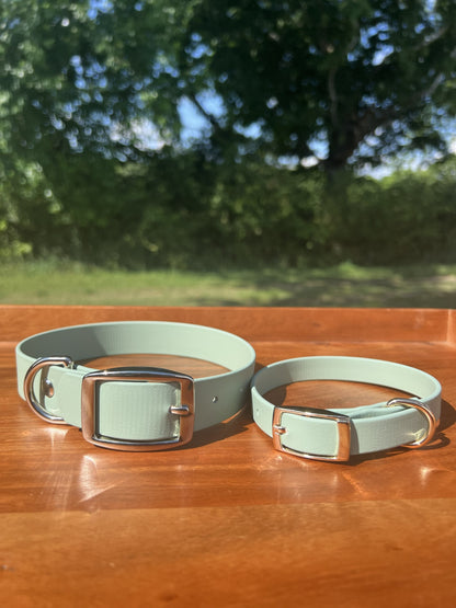 Sage Green Biothane Dog Collar