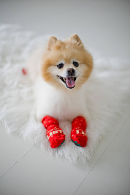 Nice List / Naughty List Matching Christmas Sock Set